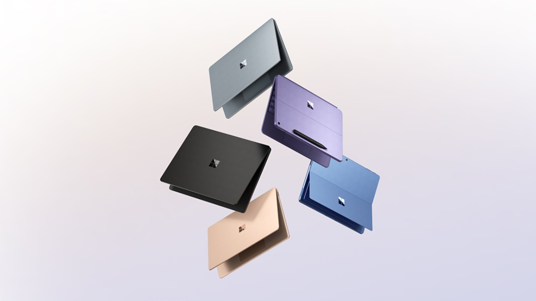 Family device images with back cover view